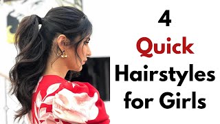 Quick &amp; Easy 2 Minute Hairstyle | Simple &amp; Cute Hairstyles for Medium Hair | KGS Hairstyles