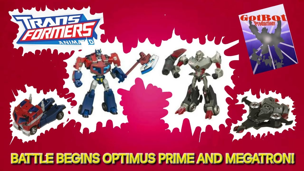 Transformers Animated Battle Begins Optimus Prime and Megatron