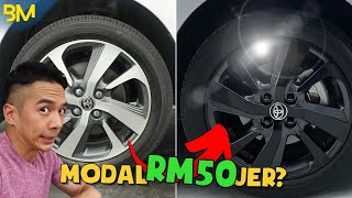 RUPANYA MURAH DAN MUDAH UNTUK CAT RIM SENDIRI... TAPI!