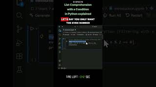 List Comprehension with a Condition in Python explained- S1 EP03 P6 - #python