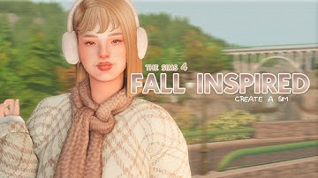 fall inspired sim 🧸🍂 | the sims 4 create a sim