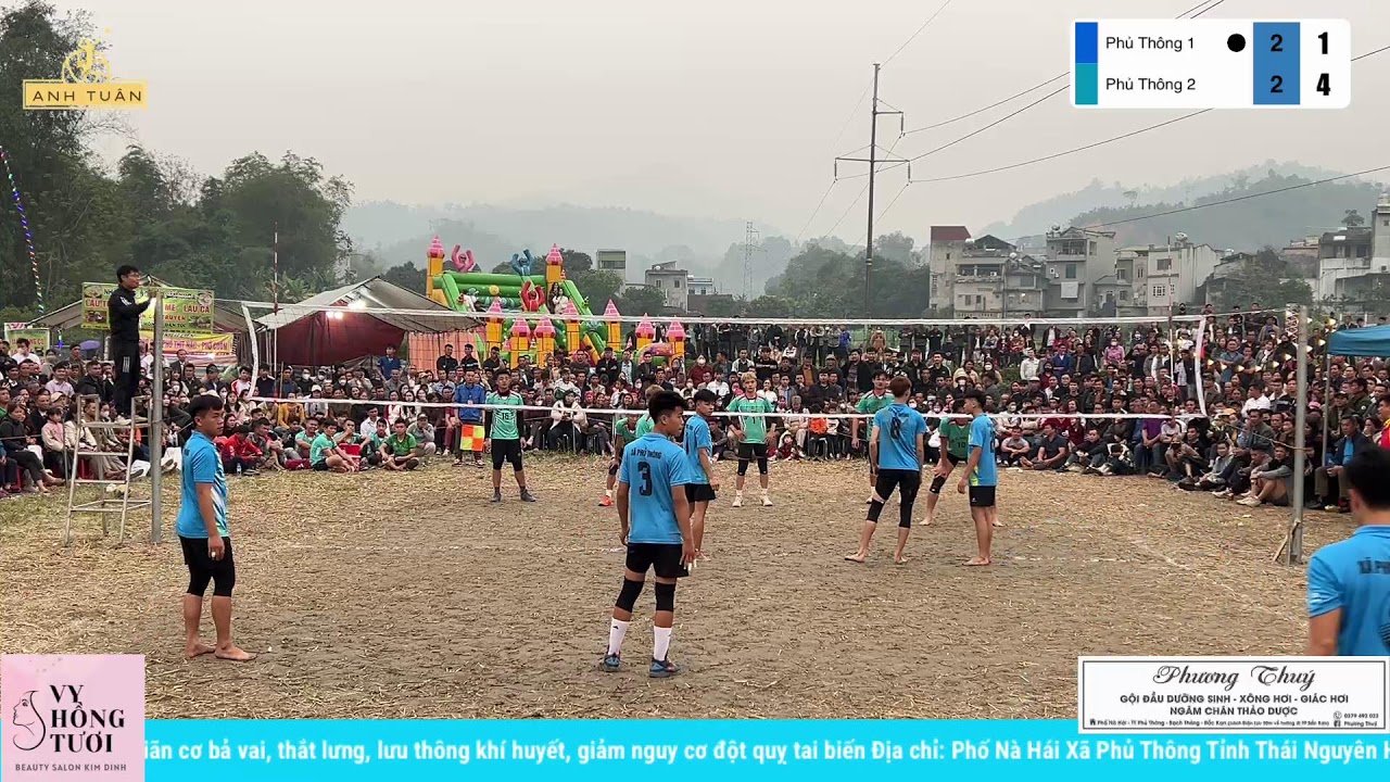 Trực tiếp:// Giải bóng chuyền nam xã Phủ Thông Mở Rộng năm 2026