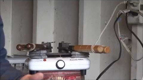 Preheating Bullet Molds on electric hot plate