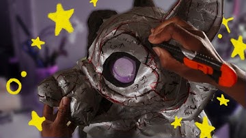 Perfect Tape Pattern for Fursuit Head Furring. It