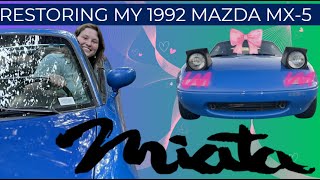 Repairing the Front Bumper of my 1992 NA Mazda Miata + Other Mods!