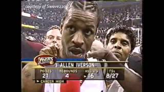 SPECIAL MOMENTS: Allen Iverson 2001 NBA Playoff Game 7 vs Raptors