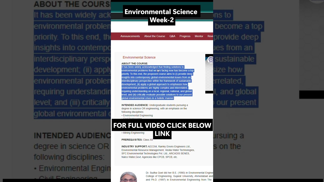 NPTEL Environmental Science Week 2 Answers | NOC25-HS218 | IIT Kharagpur | July–Dec 2025