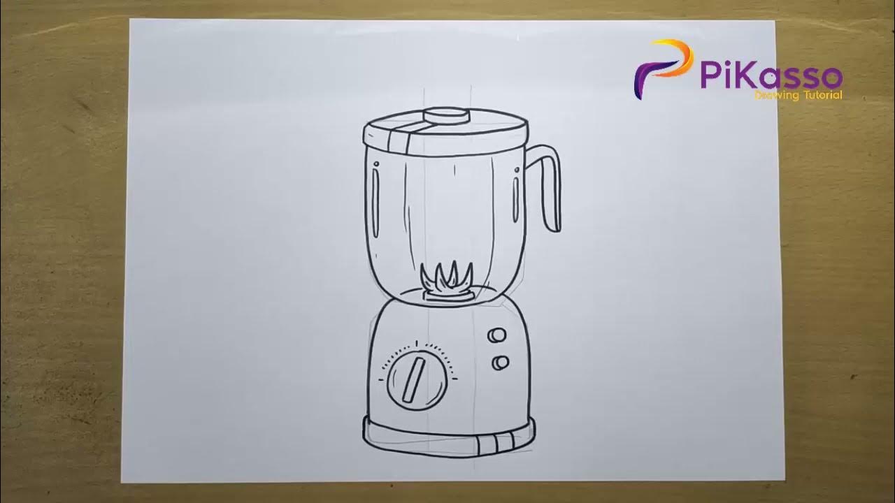 How to Draw a Blender Very Easy step by step YouTube