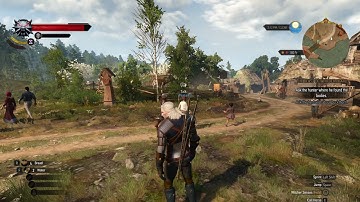 Witcher 3 wild hunt   exploring white orchard village and talking to dwarf blacksmith