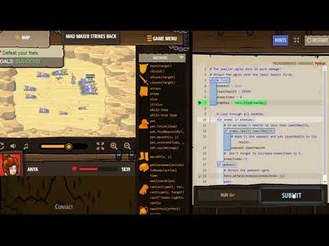 Mad Maxer Strikes Back CodeCombat. Python