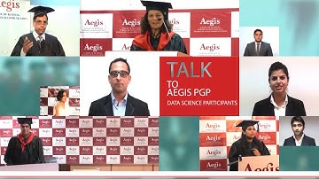 Meet participants of Aegis PGP in Data Science, Business Analytics & Big Data