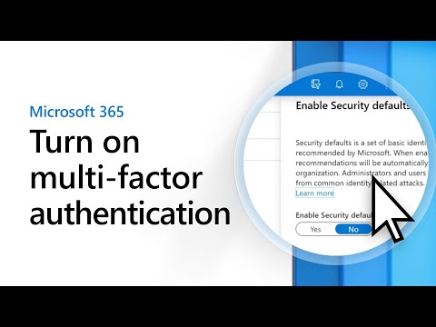 Turn on multi-factor authentication