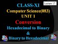 Learn Hexadecimal & Binary Conversion | Class 11/12 Computer Science #schoolclasses #collegeclasses
