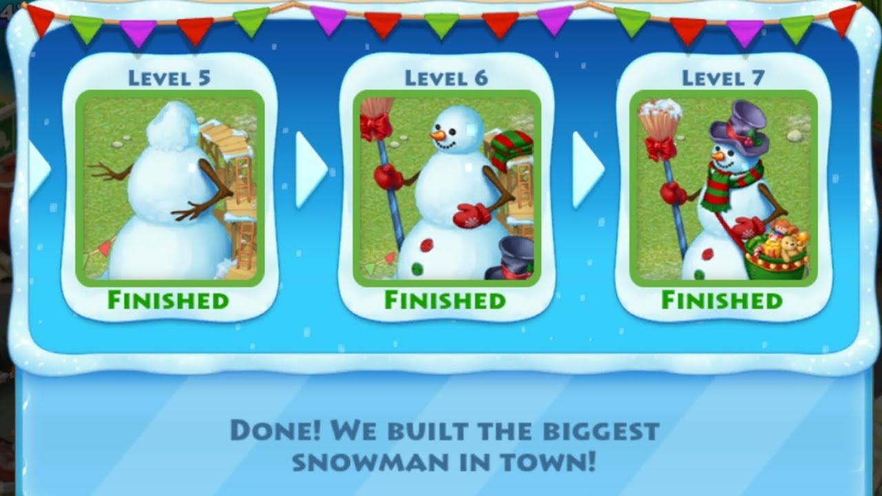 Township Gameplay ll Done with the SNOWMAN ⛄ decoration ll🎉🎉🎉