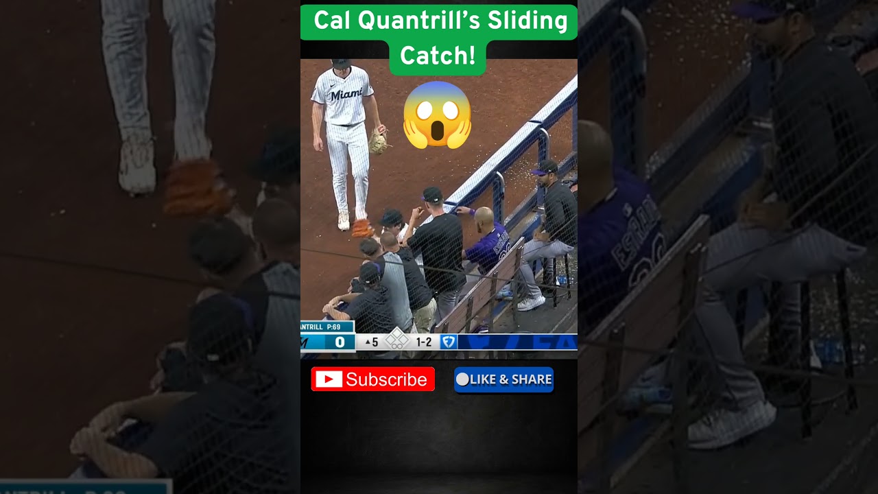 PITCHER Makes Insane Sliding Catch!  