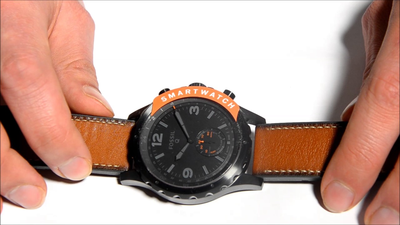 fossil q nate hybrid smartwatch ftw1114