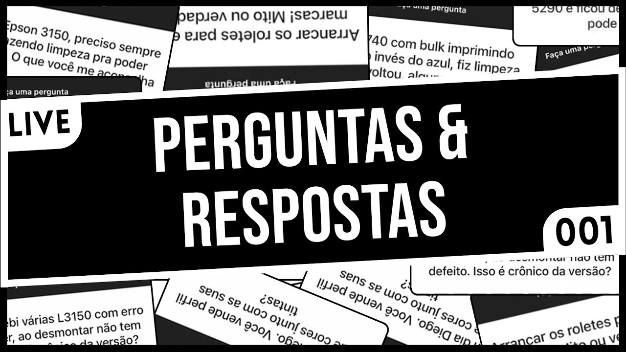 PERGUNTAS E RESPOSTA AO VIVO | 001 - YouTube