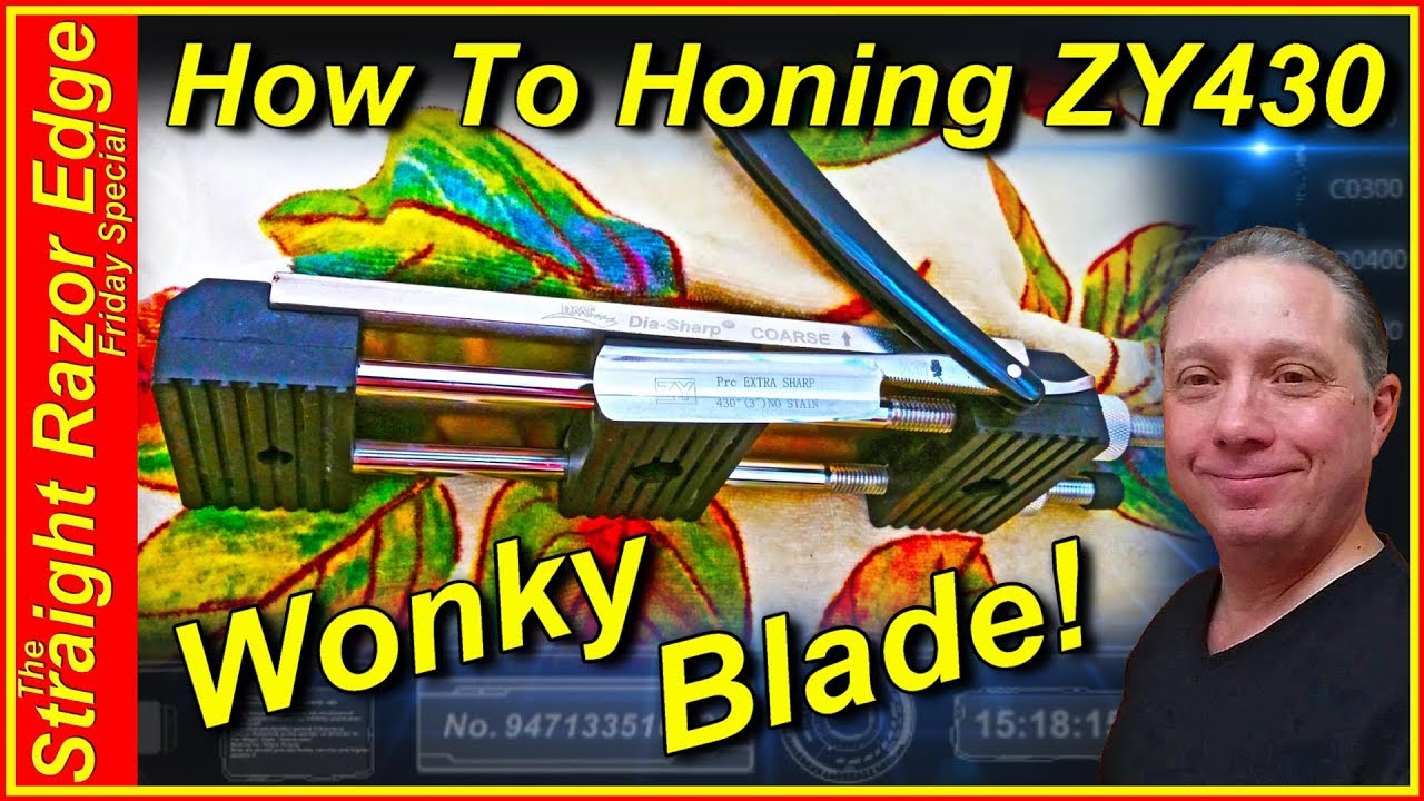 How To HONE Your Brand New ZY 430 Straight Razor, CORRECTING Your Wonky ZY 430 Straight Razor Blade
