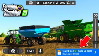Farming Simulator 20 Brasil 🇧🇷 Mapa Mod || Fs 20 John Deere Vehicles || 4U Farming screenshot 2