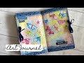 Art Journal with a bow :) Creative borders for mixed media!
