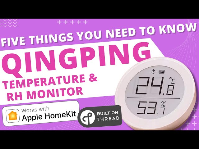 The QingPing Temperature & Humidity Monitor (HomeKit version) - Best  Looking Sensor 