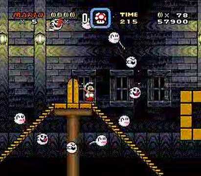 Custom SMW Level: The Doughy Haunt (secret exit)