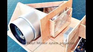 How To Make a mirror system projector Simple technique easy to understand