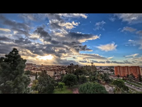 Borrasca Leonardo sobre Málaga | 48 horas en Time Lapse (4–5 Febrero) #eltiempo #borrasca #shorts 