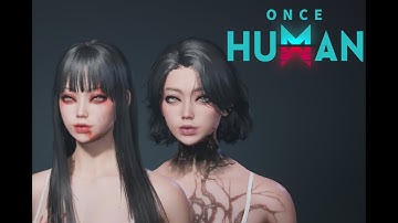 Once Human: Sexy Edgy Female Character creation w FREE QR Codes