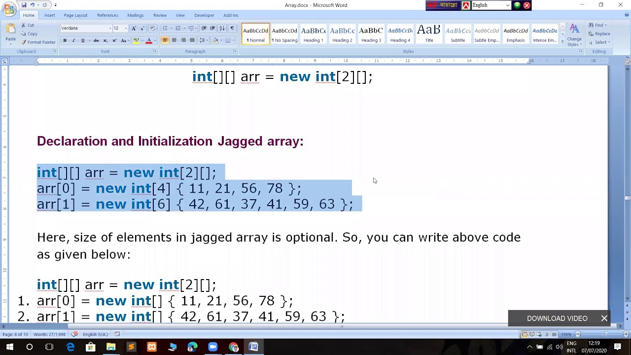 C# Array Part 4 - YouTube
