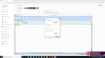 How to use excel plugin for sending SMS from the excel sheet?