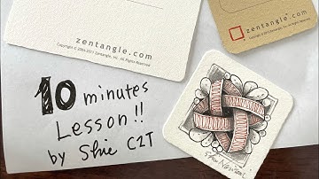 🇯🇵ゼンタングル10分レッスン【シェーディング】Zentangle 10 minutes lesson