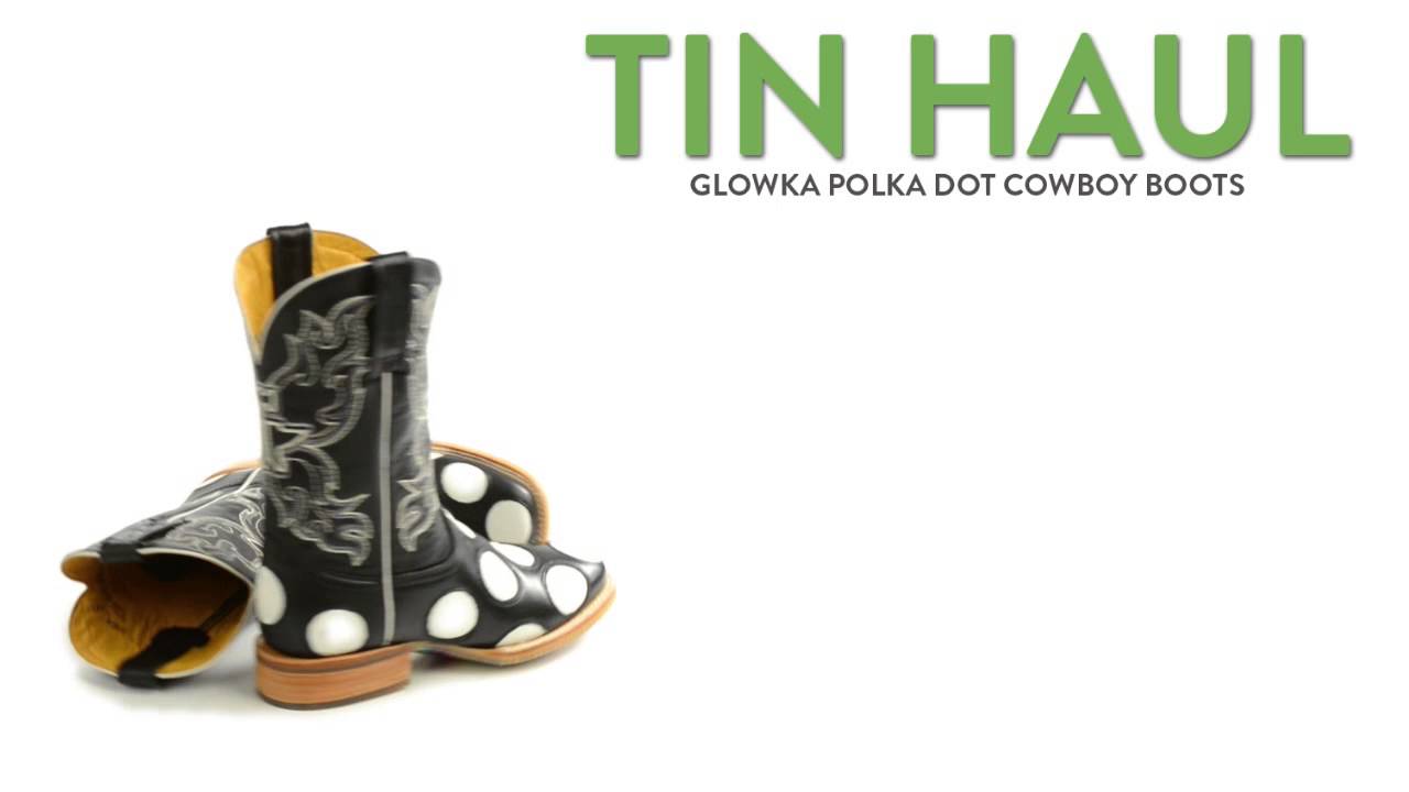 Tin Haul Glowka Polka-Dot Cowboy Boots 