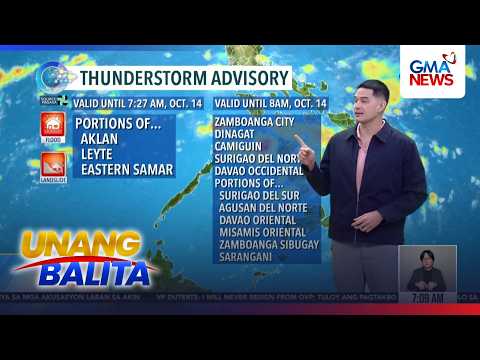 Weather update as of 7:08am (October 14, 2026) | Unang Hirit