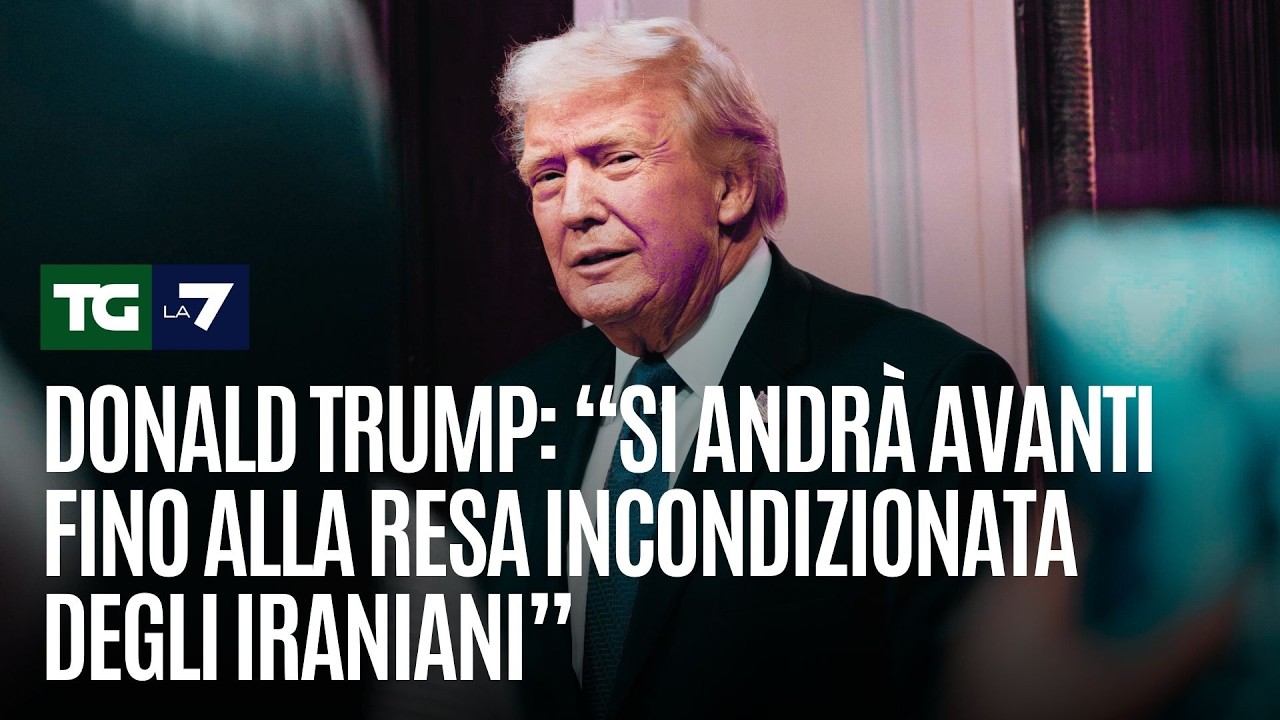 Donald Trump: “Si andrà avanti fino alla resa incondizionata degli iraniani”