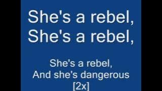 Green Day - She's A Rebel (Lyrics on Screen)