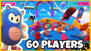60 PLAYER FALL MOUNTAIN WIN WITH SUBS | FALL GUYS 60 PLAYERS FINAL } FALL MOUNTAIN FINAL