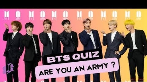 BTS quiz : test your army knowledge (are you an real army)🤔@purpleheart4809 #blackpink #bts