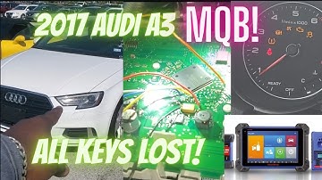 2017 Audi A3 All Keys Lost! MQB D70F3526 programming with Autel IM608 XP400 PRO APB130 Unerisal iKey