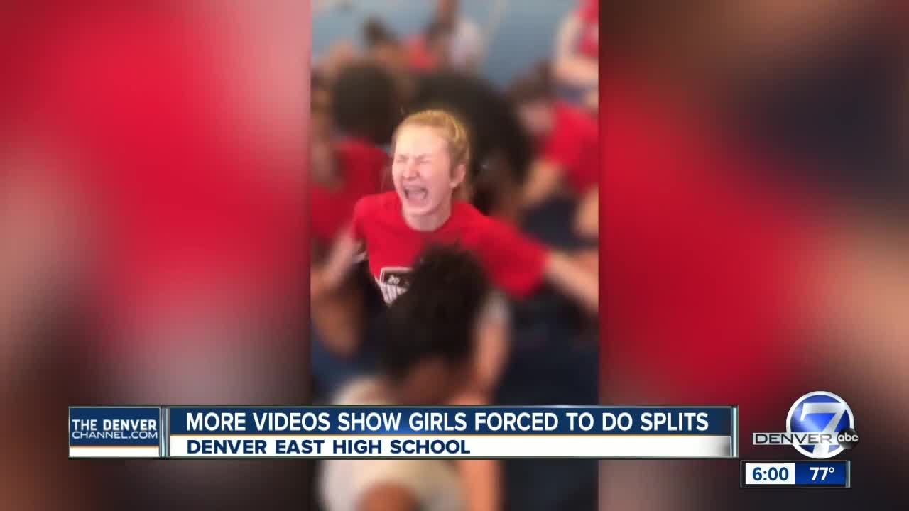 1280px x 720px - Video shows Denver cheerleaders forced into splits; East High School staff  on administrative leave