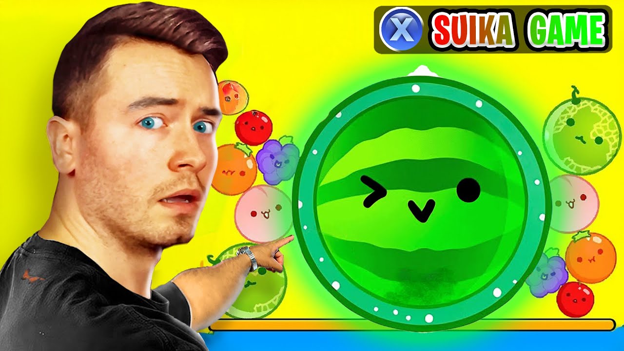 Ich SPIELE das ERSTE mal das WASSERMELONEN Spiel! (SUIKA GAME)