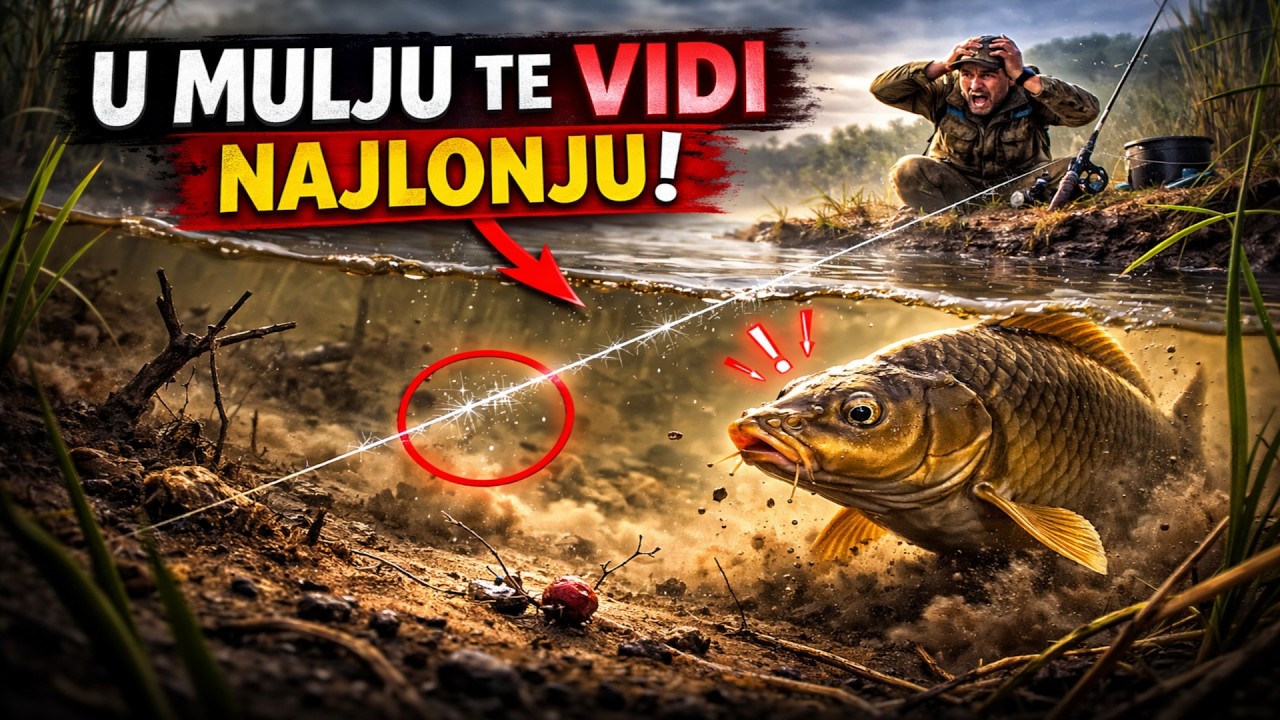 RIBA 'VIDI' TVOJ NAJLON ČAK I U MULJU: Greška koju 9 od 10 ribolovaca uporno pravi!