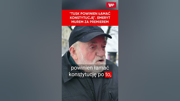 "Tusk powinien ŁAMAĆ konstytucję". Emeryt MUREM za premierem #shorts