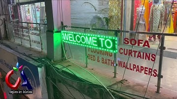 P10 display board 6‘ x 1‘￼. Red and green  complete art solutions maaz Ranchi ￼