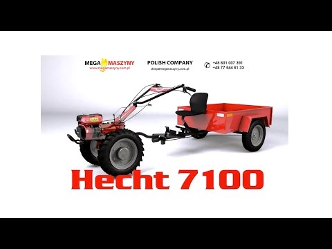 Mikrociągnik z przyczepką i akcesoriami HECHT 7100 SET