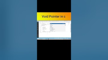 void pointer in c short | sameercoding