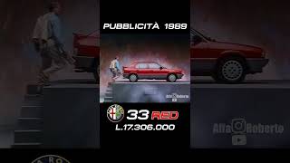 Alfa Romeo 33 Red - Pubblicità 1989