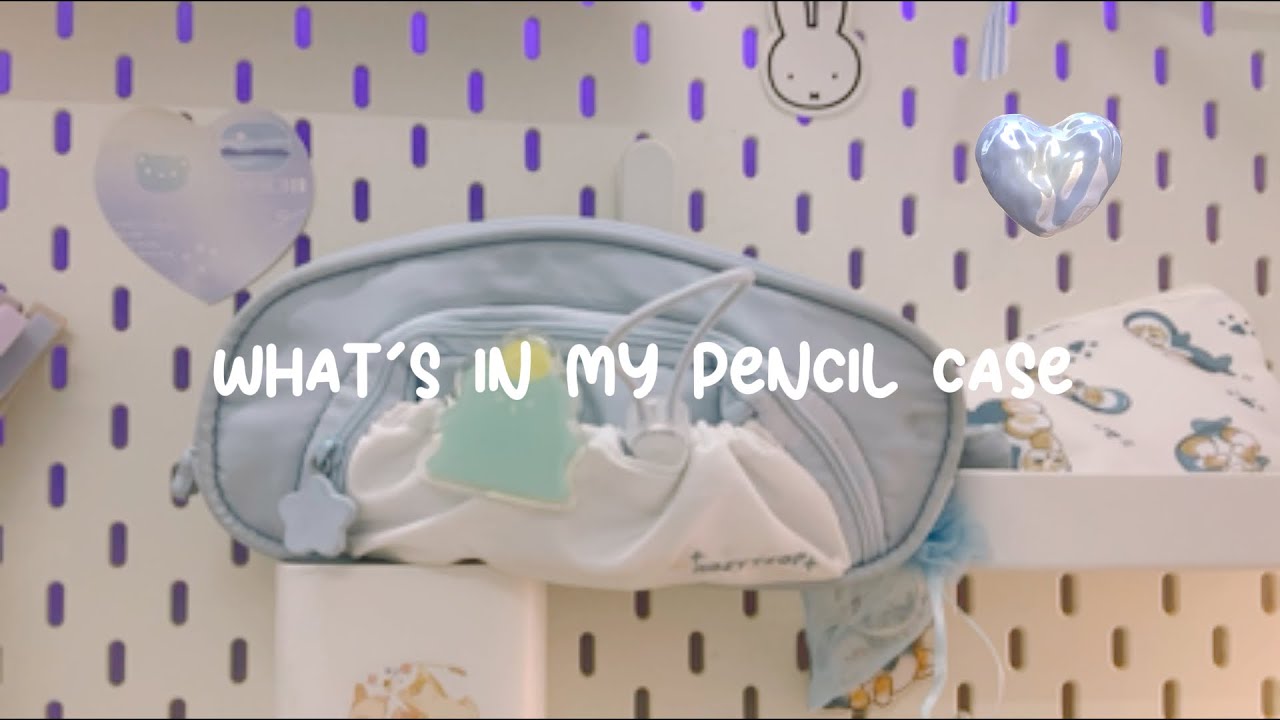 What's in my pencil case❄️🍥🐰