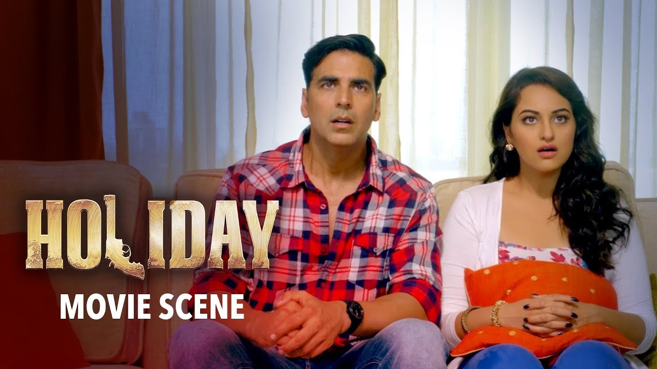 Akshay Kumar And Sonakshi Sinhas Emotional Farewell In Holiday Movie Scene Youtube