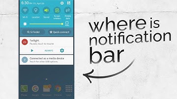 Where is the Notification Bar on my Android Phone? (explained)
